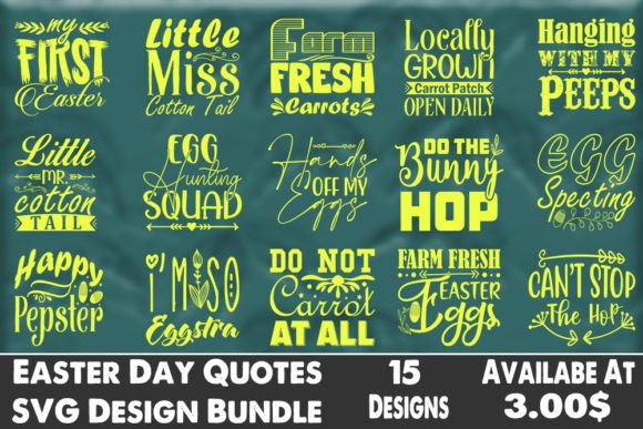 Download Easter Day Quotes 101 SVG Design Bundle - Design Collection