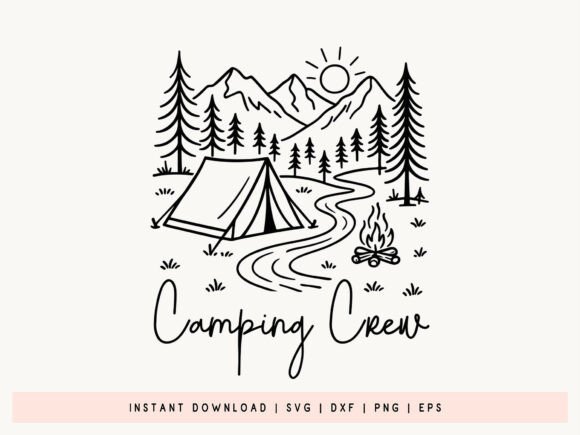 Download Camping Crew SVG, DXF, EPS, PNG Design - Design Collection