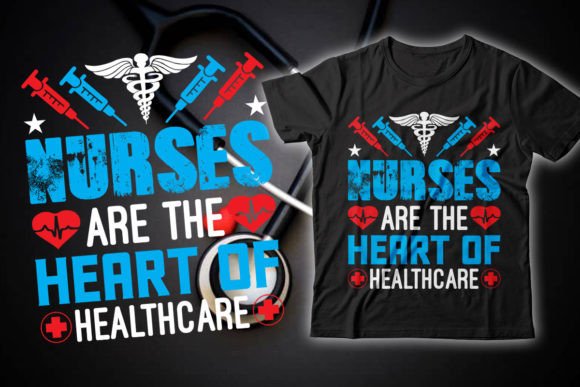 Download Nurse Typographic T-Shirt Design Vector. - Design Collection