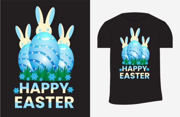 Download Happy Easter T-shirt Design with Egg - Design Collection