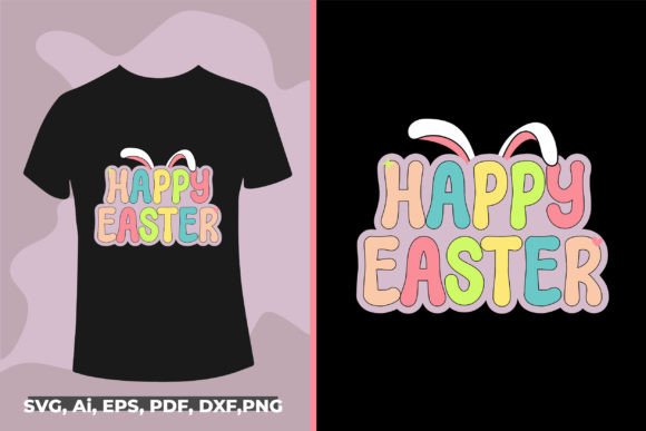 Download Happy Easter Typography T-shirt Design - Design Collection