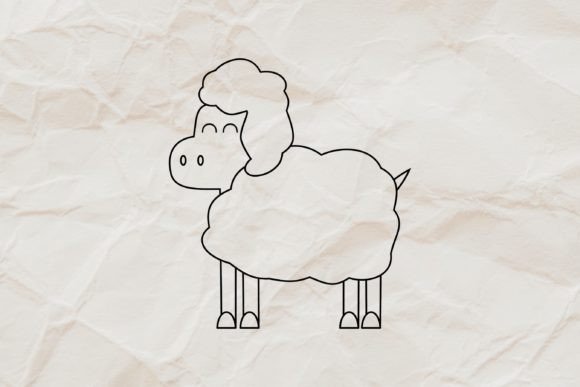 Download Sheep Line Art Sublimation Clipart SVG - Sheep Collection