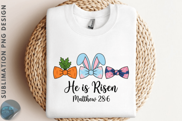 Download Easter Bow He is Risen PNG Design - Design Collection