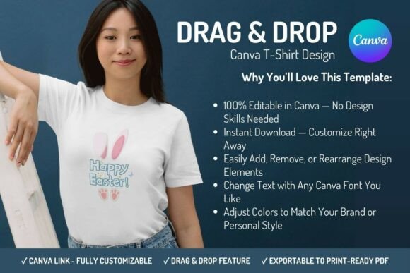 Download Canva T-Shirt Design Template - Easter - Design Collection