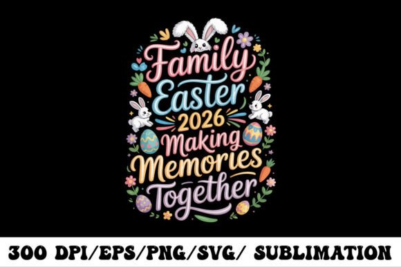 Download Family Easter 2026 SVG Design - Design Collection