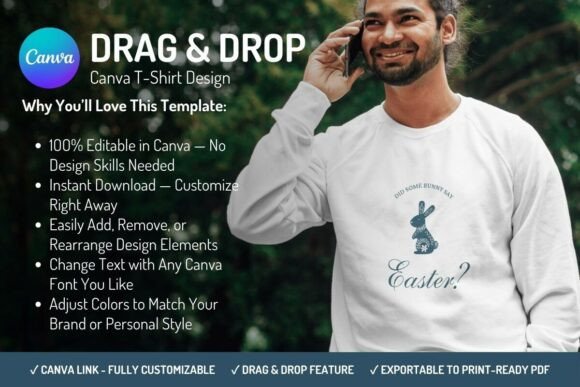 Download Canva T-Shirt Design Template - Easter - Design Collection