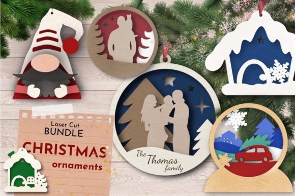 Download Christmas Ornament Laser Cut Designs SVG - Design Collection
