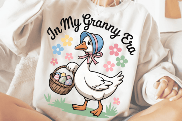 Download In My Granny Era Easter Goose PNG Design - Design Collection