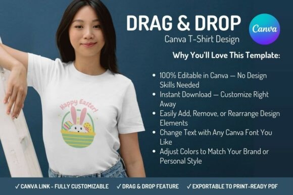 Download Canva T-Shirt Design Template - Easter - Design Collection