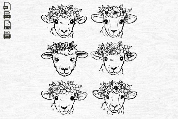 Download Floral Lamb SVG Bundle, Sheep, Easter - Sheep Collection