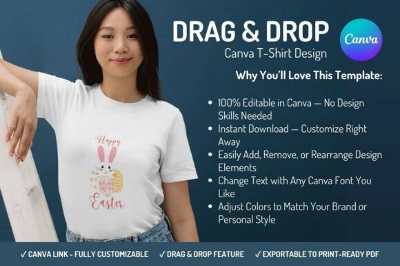 Download Canva T-Shirt Design Template - Easter - Design Collection