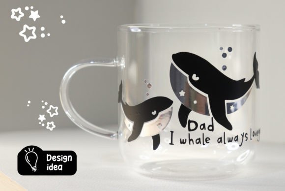Download Whale Mug Design for Father's Day - Design Collection