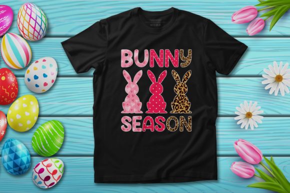 Download Bunny Season Easter SVG T-shirt Design - Design Collection