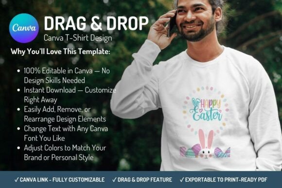 Download Canva T-Shirt Design Template - Easter - Design Collection