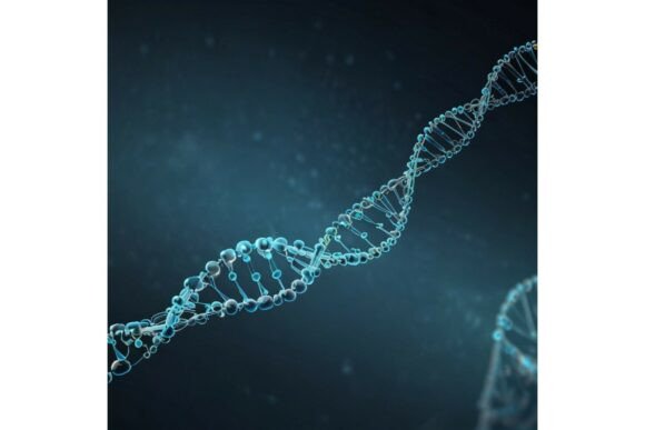 Download AI-Generated DNA Helix Design Background - Design Collection