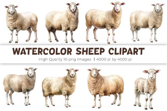 Download Watercolor Sheep Clipart - Sheep Collection