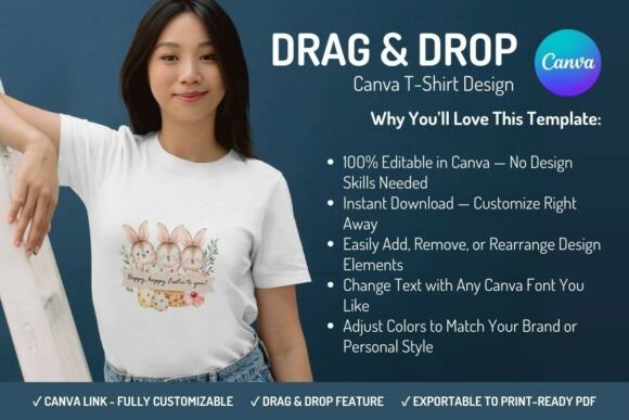 Download Canva T-Shirt Design Template - Easter - Design Collection