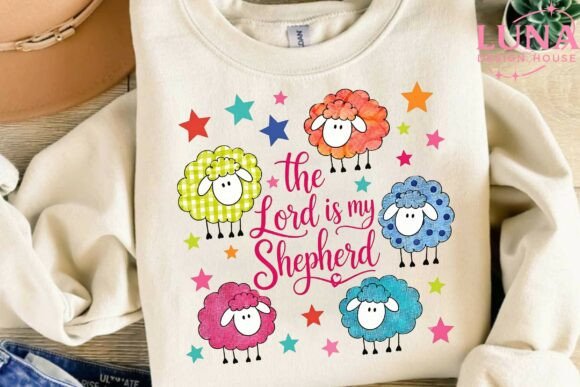 Download Colorful Sheep Lord is My Shepherd PNG - Premium Resources