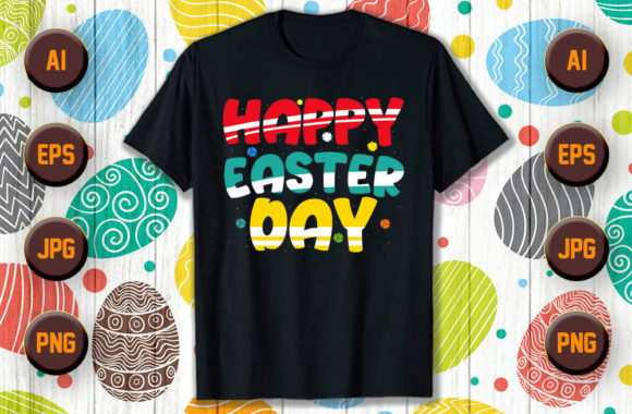 Download Happy Easter Typography T Shirt Design 1 - Design Collection