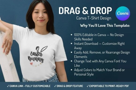 Download Canva T-Shirt Design Template - Easter - Design Collection