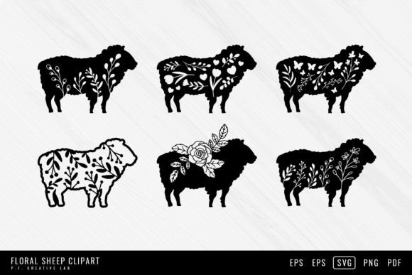 Download Floral Sheep SVG Bundle - Sheep Collection