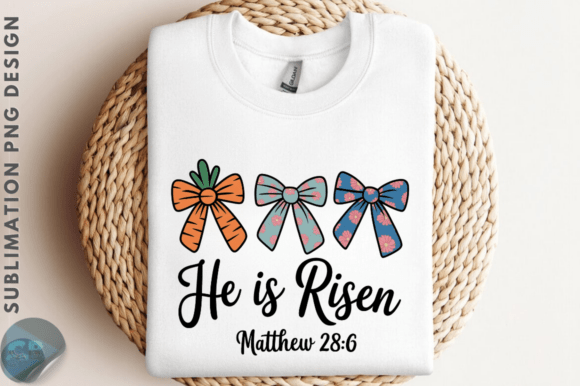 Download Easter Bow He is Risen PNG Design - Design Collection