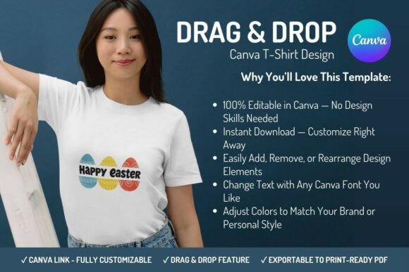 Download Canva T-Shirt Design Template - Easter - Design Collection