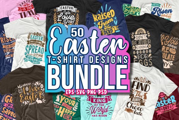 Download Easter Day Quotes T-shirt Design Bundle - Design Collection