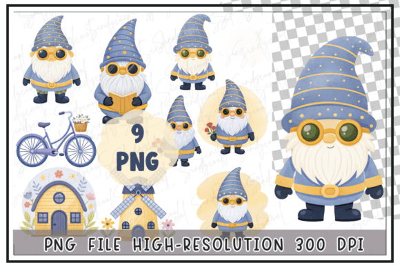Download Whimsical Gnome, Cute Gnome Illustration - Cute gnome illustration Collection