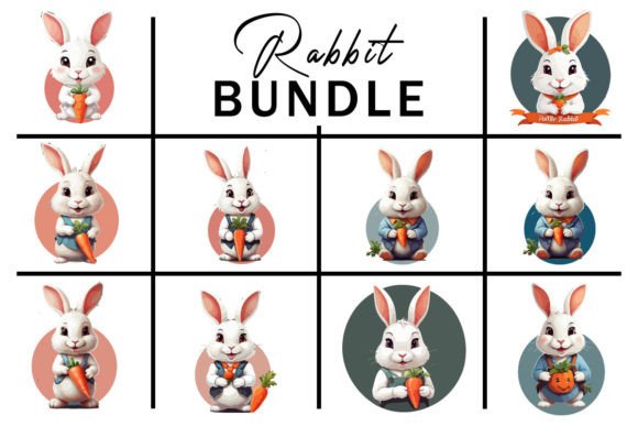 Download Rabbit, Bunny, T Shirt Design Bundle - Design Collection