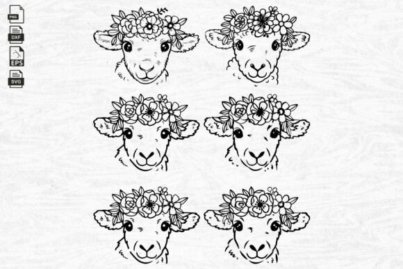 Download Floral Lamb SVG Bundle, Sheep, Easter - Sheep Collection