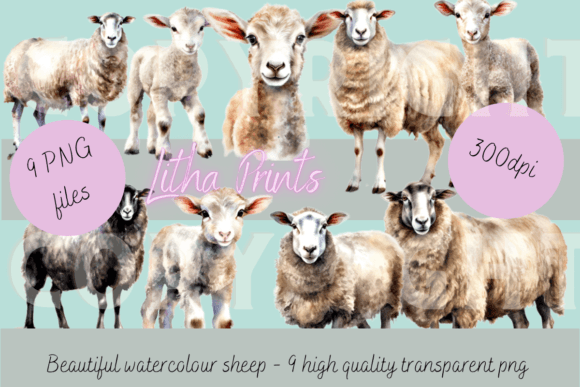 Download Watercolour Sheep - Sheep Collection