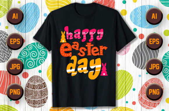 Download Happy Easter Typography T Shirt Design 3 - Design Collection